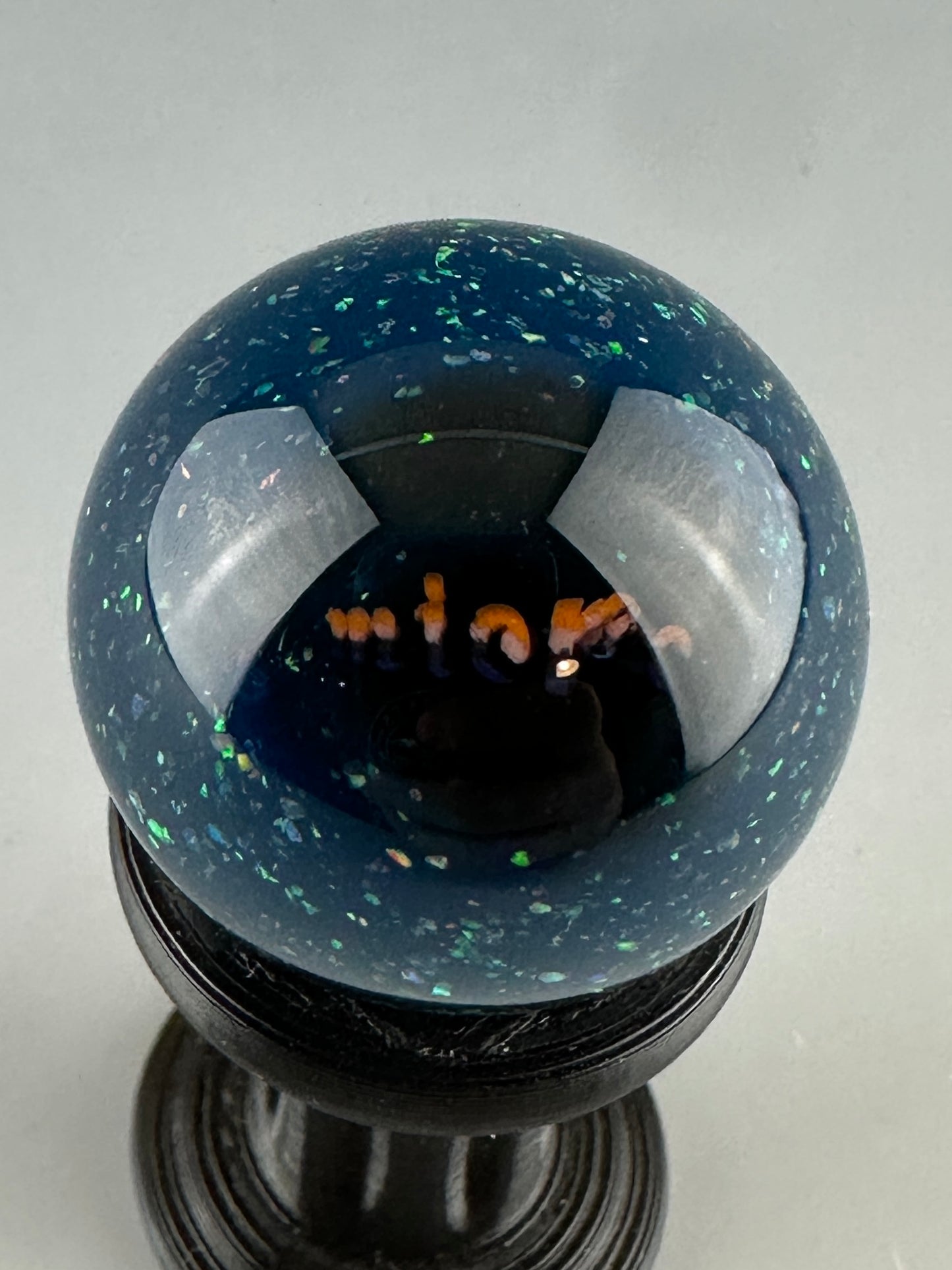 Blue opal cloud fisher marble