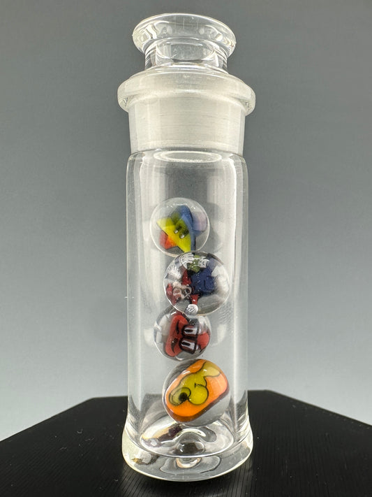 4 Millie pearls with jar