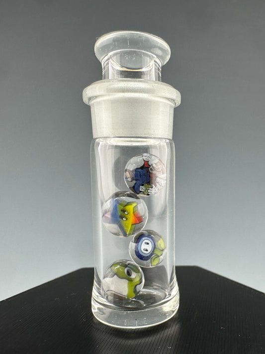 4 Millie pearls with jar