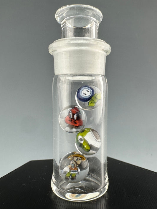 4 Millie pearls with jar