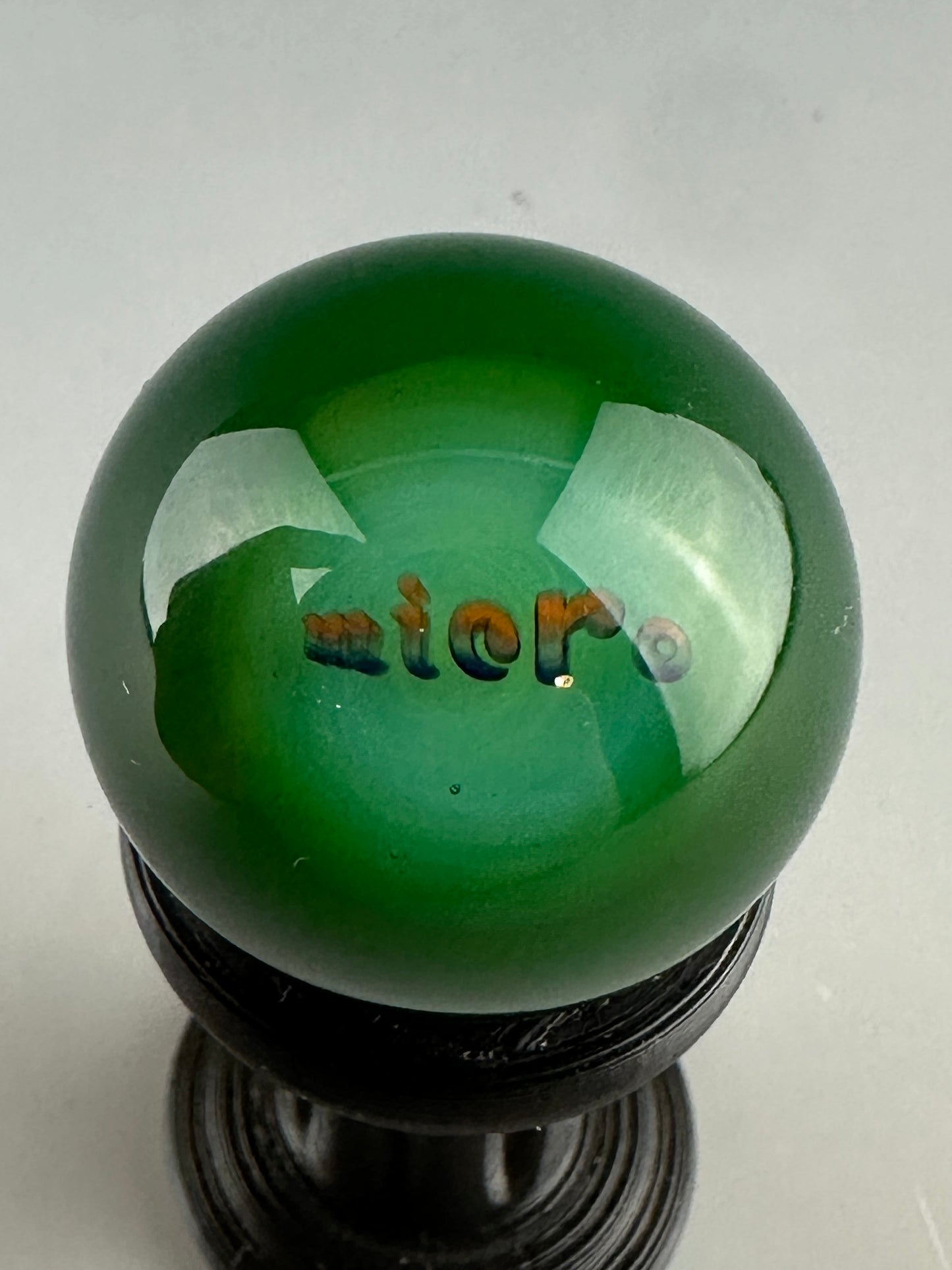 Blue & green M riding Yosh marble