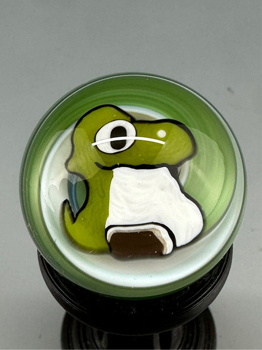 Green baby Yosh marble