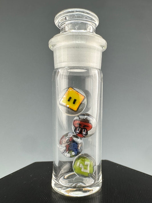 4 Millie pearls with jar