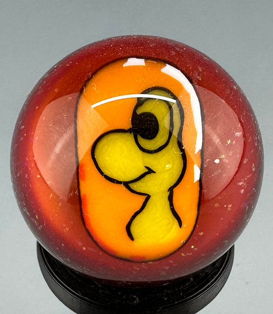 Red Yosh coin marble