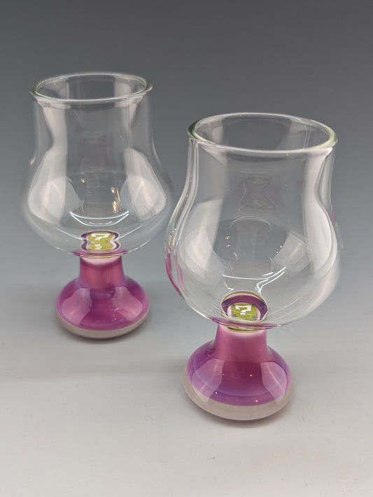 Pair of Telemagenta Tasting Glasses