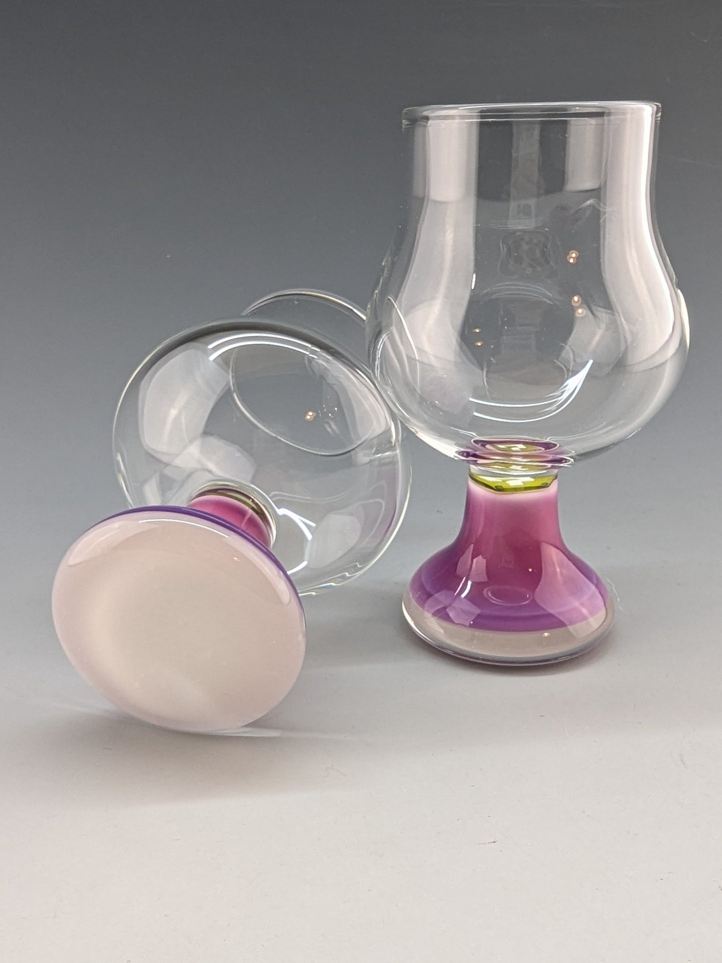 Pair of Telemagenta Tasting Glasses